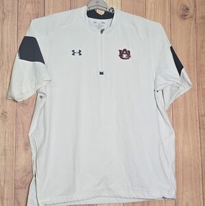Under Armour Auburn Tigers Men’s Polo Pullover Shirt AU Logo Dri Fit Large